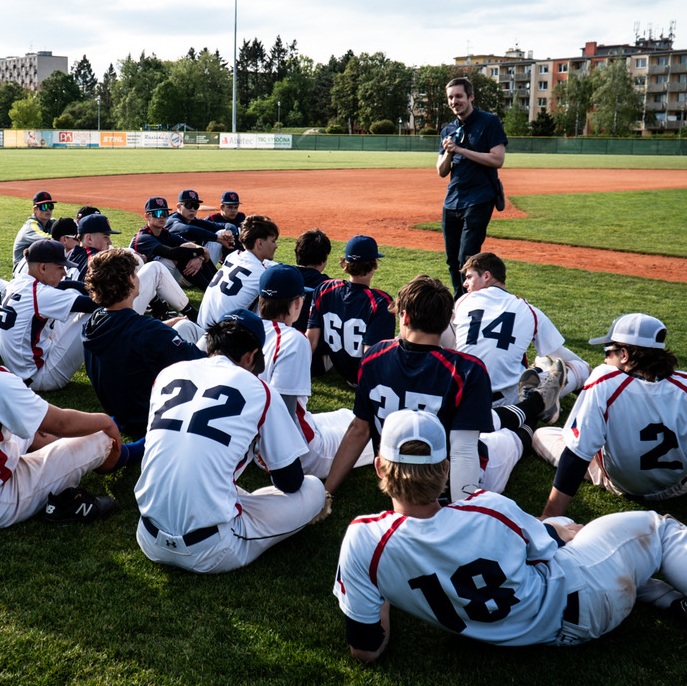 Práce s hráči na hřišti